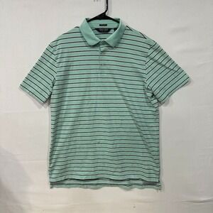 Polo‎ Golf Ralph Lauren Performance Polo Shirt Mens L Mint Green Stripe